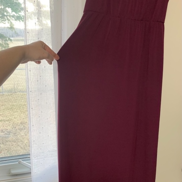 Bordeaux Maxi Dress - Picture 3 of 6